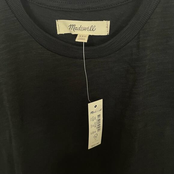 Madewell Slub Crewneck Cotton Casual Muscle Tee US Women's XXS New - Picture 5 of 6